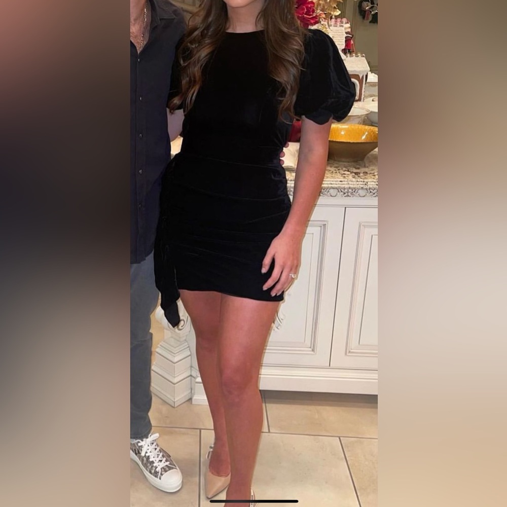 RHODE velvet black dress